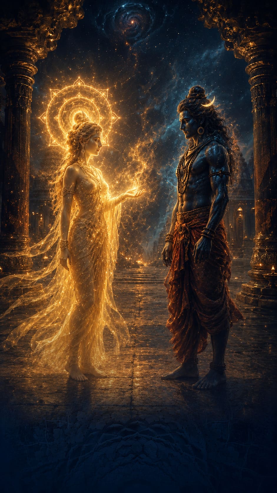 Swarnim Devi Ka Agni Purush Se Aatmic Milan Swarnim Devi Ka Agni Purush Se Aatmic Milan